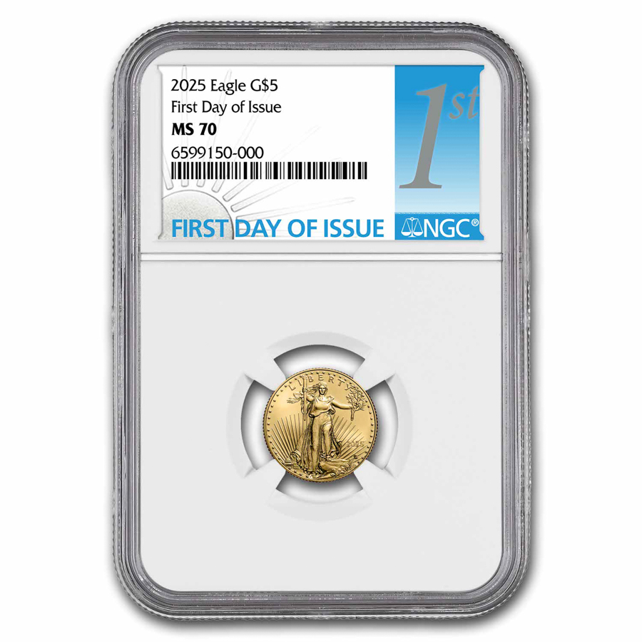 2025 1/10 oz American Gold Eagle MS-70 NGC (First Day of Issue) | eBay